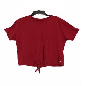 Hollister Red Crop Top Shirt
